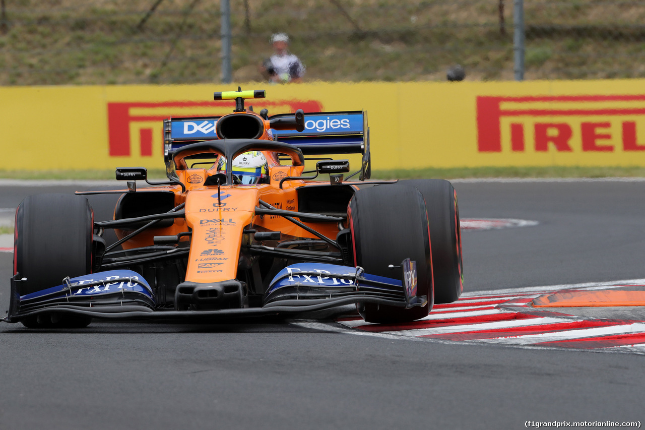 GP UNGHERIA, 02.08.2019 - Prove Libere 1, Lando Norris (GBR) Mclaren F1 Team MCL34