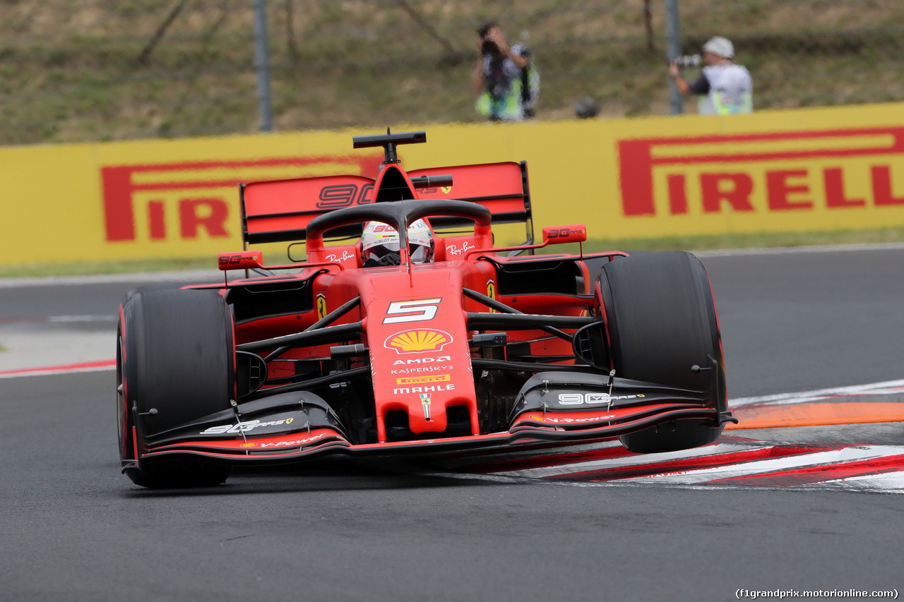 GP UNGHERIA, 02.08.2019 - Prove Libere 1, Sebastian Vettel (GER) Ferrari SF90