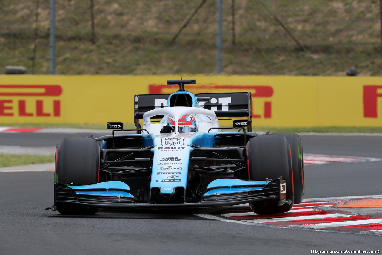 GP UNGHERIA, 02.08.2019 - Prove Libere 1, George Russell (GBR) Williams Racing FW42