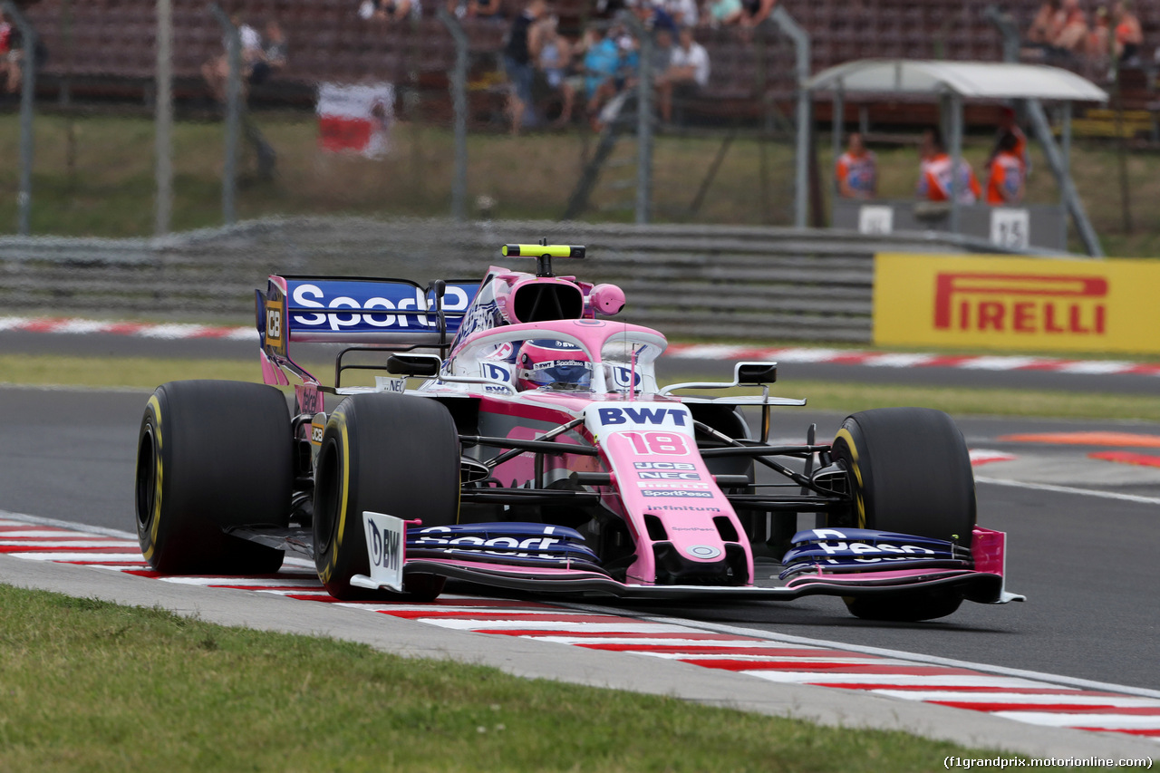 GP UNGHERIA, 02.08.2019 - Prove Libere 1, Lance Stroll (CDN) Racing Point F1 Team RP19