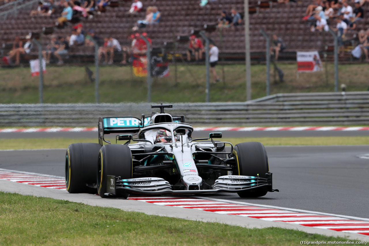 GP UNGHERIA, 02.08.2019 - Prove Libere 1, Lewis Hamilton (GBR) Mercedes AMG F1 W10