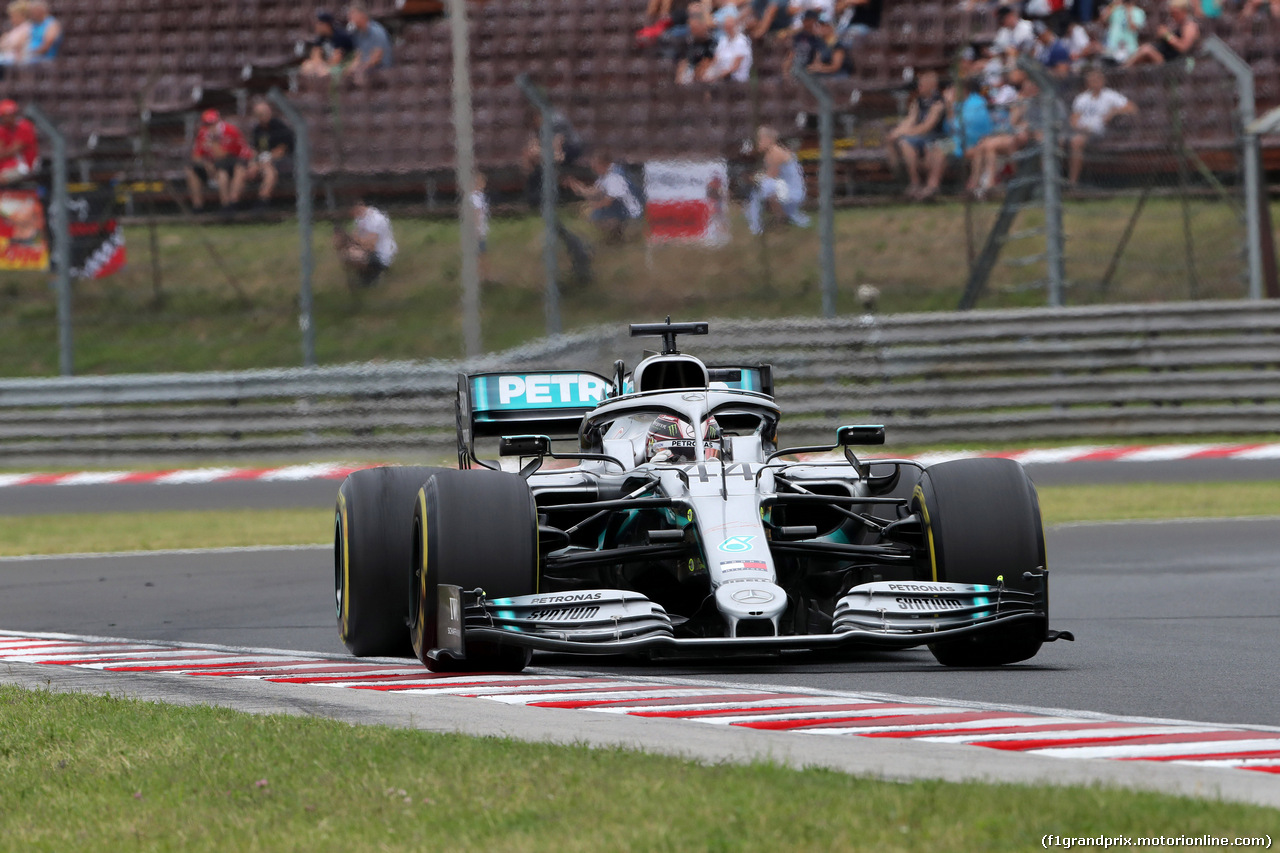 GP UNGHERIA, 02.08.2019 - Prove Libere 1, Lewis Hamilton (GBR) Mercedes AMG F1 W10