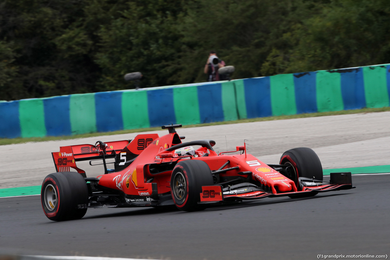 GP UNGHERIA, 02.08.2019 - Prove Libere 1, Sebastian Vettel (GER) Ferrari SF90