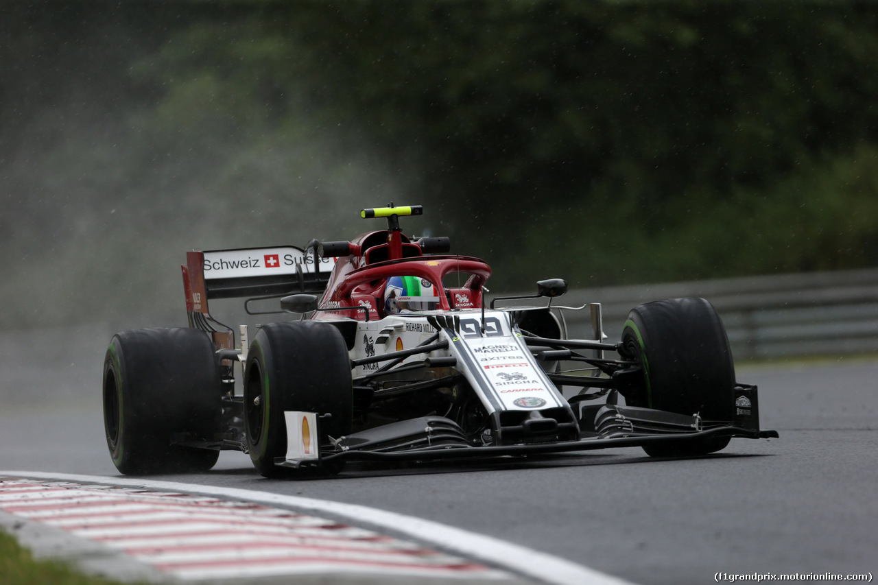 GP UNGHERIA, 02.08.2019 - Prove Libere 2, Antonio Giovinazzi (ITA) Alfa Romeo Racing C38