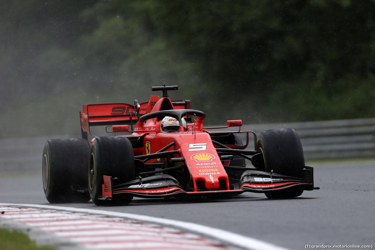 GP UNGHERIA, 02.08.2019 - Prove Libere 2, Sebastian Vettel (GER) Ferrari SF90