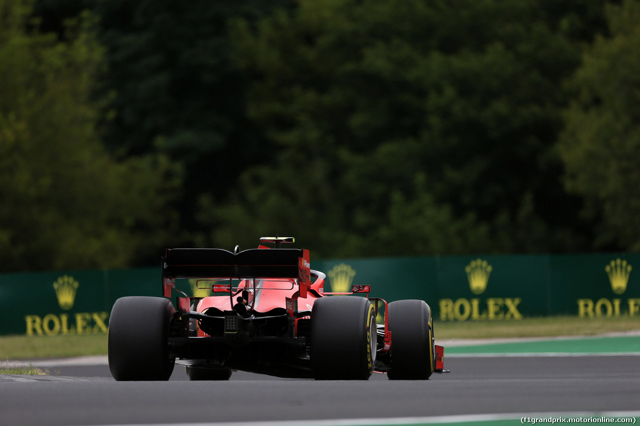 GP UNGHERIA, 02.08.2019 - Prove Libere 2, Charles Leclerc (MON) Ferrari SF90