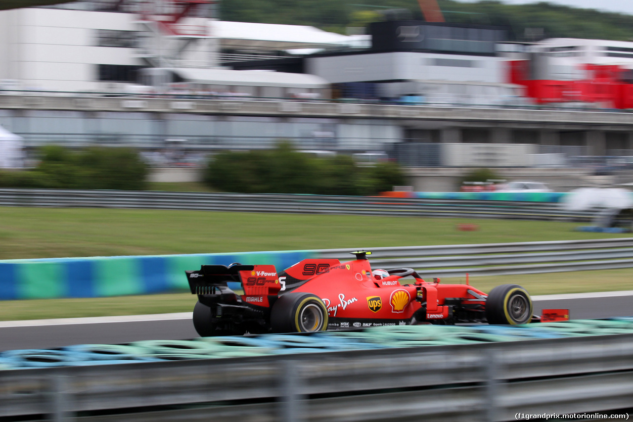 GP UNGHERIA, 02.08.2019 - Prove Libere 2, Charles Leclerc (MON) Ferrari SF90