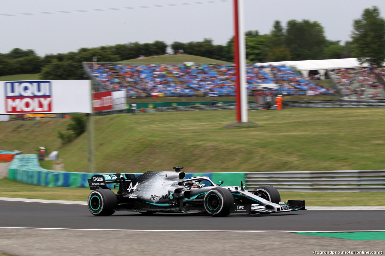 GP UNGHERIA, 02.08.2019 - Prove Libere 2, Lewis Hamilton (GBR) Mercedes AMG F1 W10