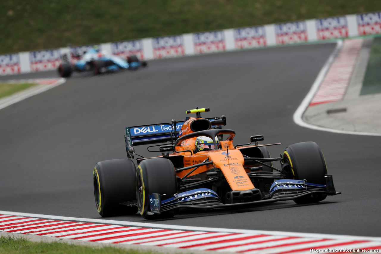 GP UNGHERIA, 02.08.2019 - Prove Libere 2, Lando Norris (GBR) Mclaren F1 Team MCL34