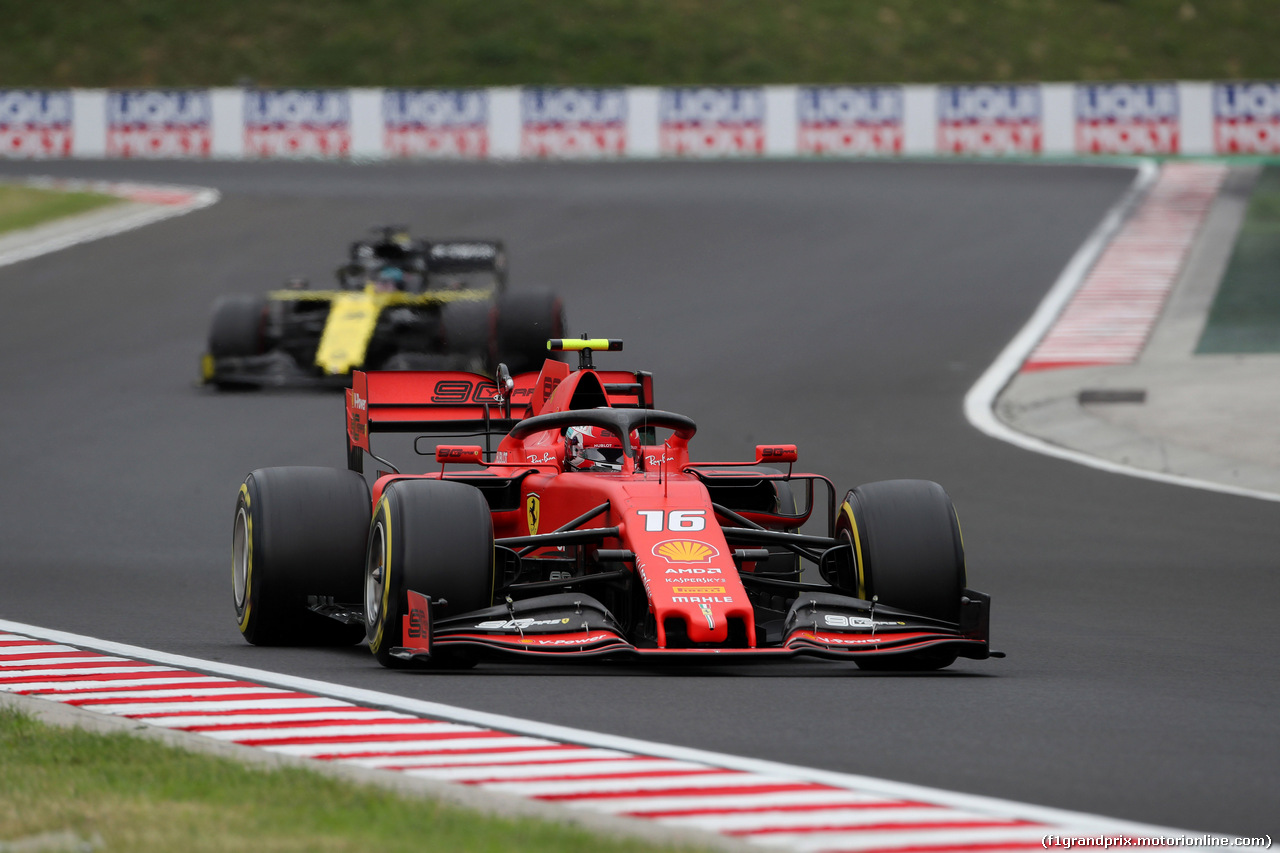 GP UNGHERIA, 02.08.2019 - Prove Libere 2, Charles Leclerc (MON) Ferrari SF90