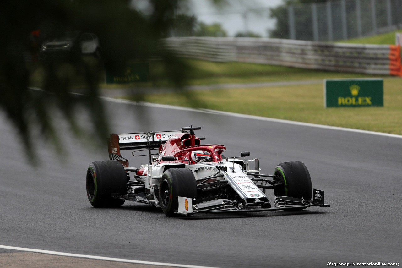 GP UNGHERIA, 02.08.2019 - Prove Libere 2, Kimi Raikkonen (FIN) Alfa Romeo Racing C38