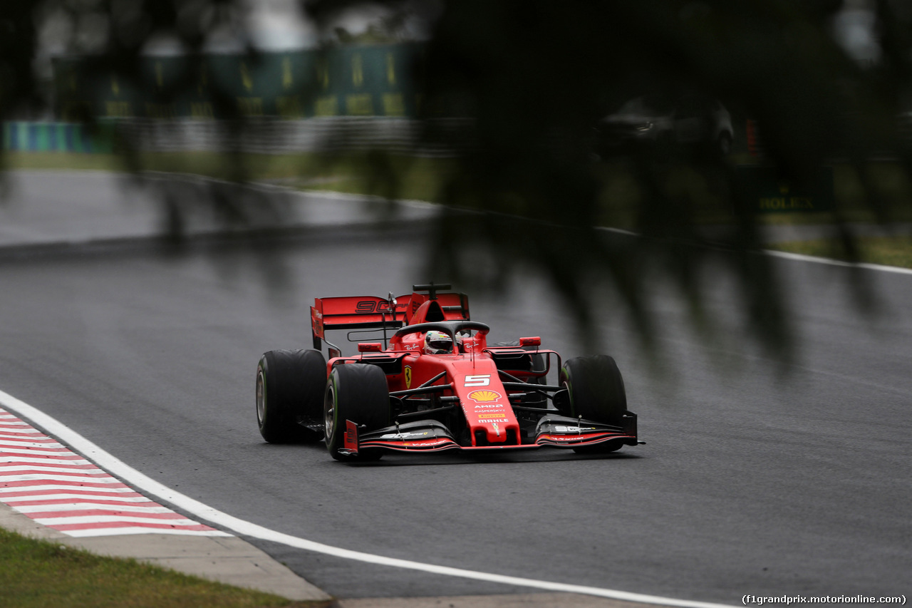 GP UNGHERIA, 02.08.2019 - Prove Libere 2, Sebastian Vettel (GER) Ferrari SF90