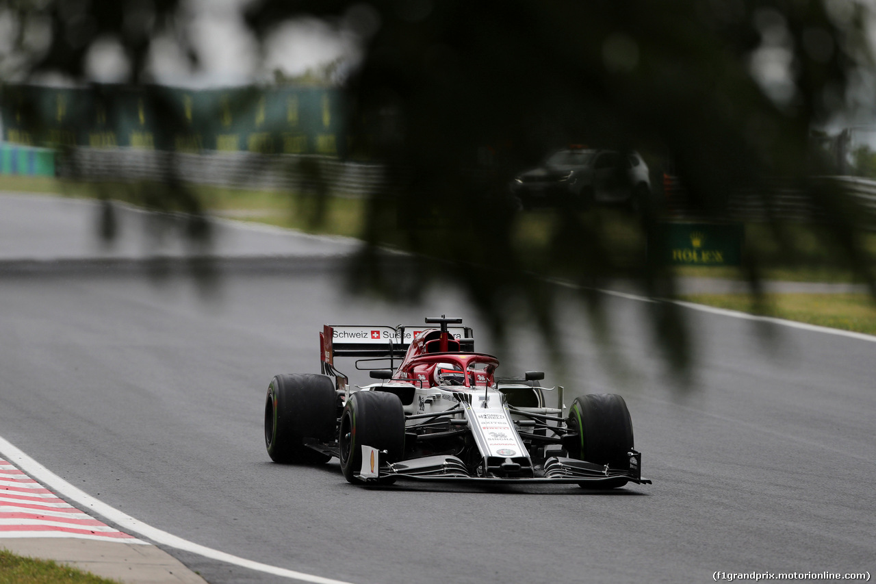 GP UNGHERIA, 02.08.2019 - Prove Libere 2, Kimi Raikkonen (FIN) Alfa Romeo Racing C38