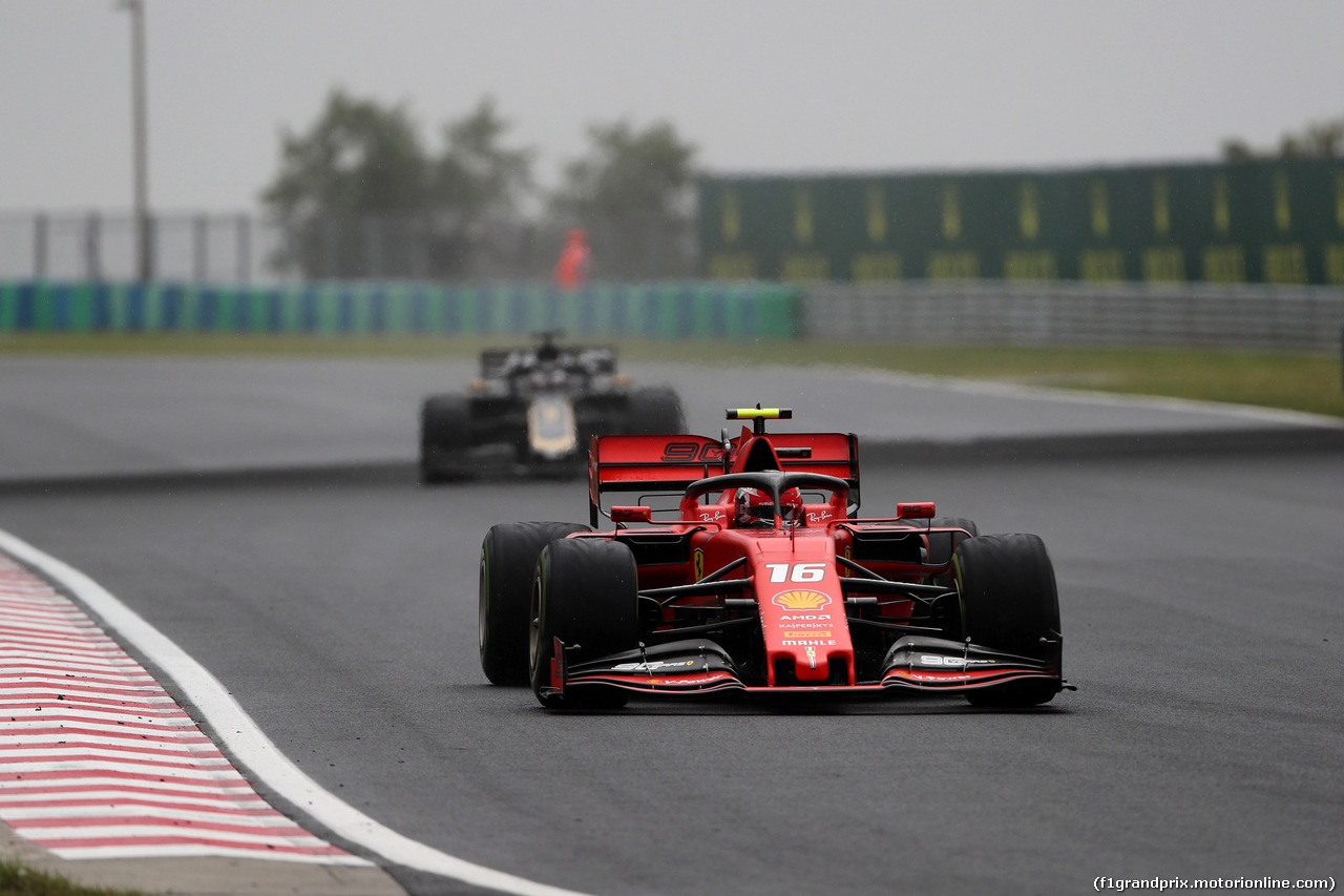 GP UNGHERIA, 02.08.2019 - Prove Libere 2, Charles Leclerc (MON) Ferrari SF90