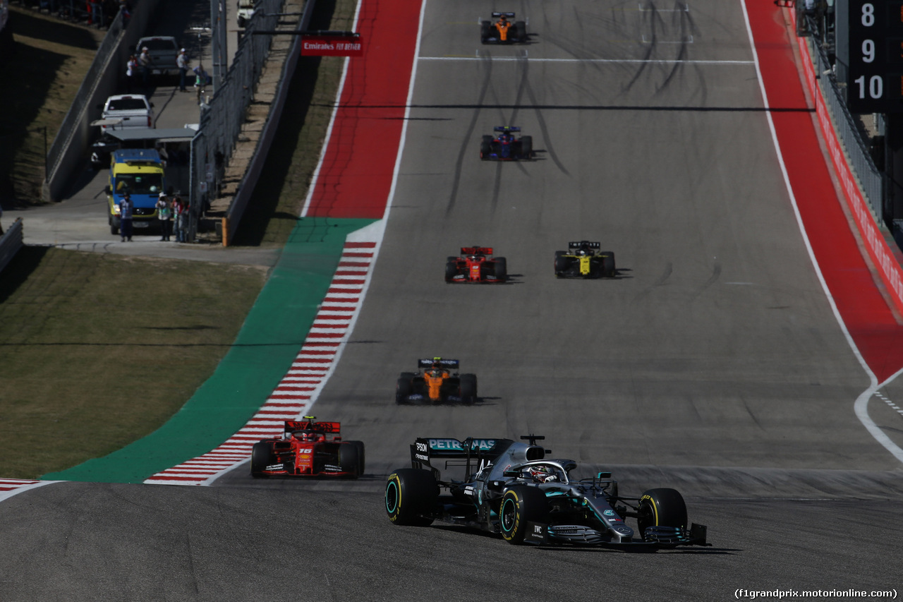 GP USA, 03.11.2019- Gara, Lewis Hamilton (GBR) Mercedes AMG F1 W10 EQ Power