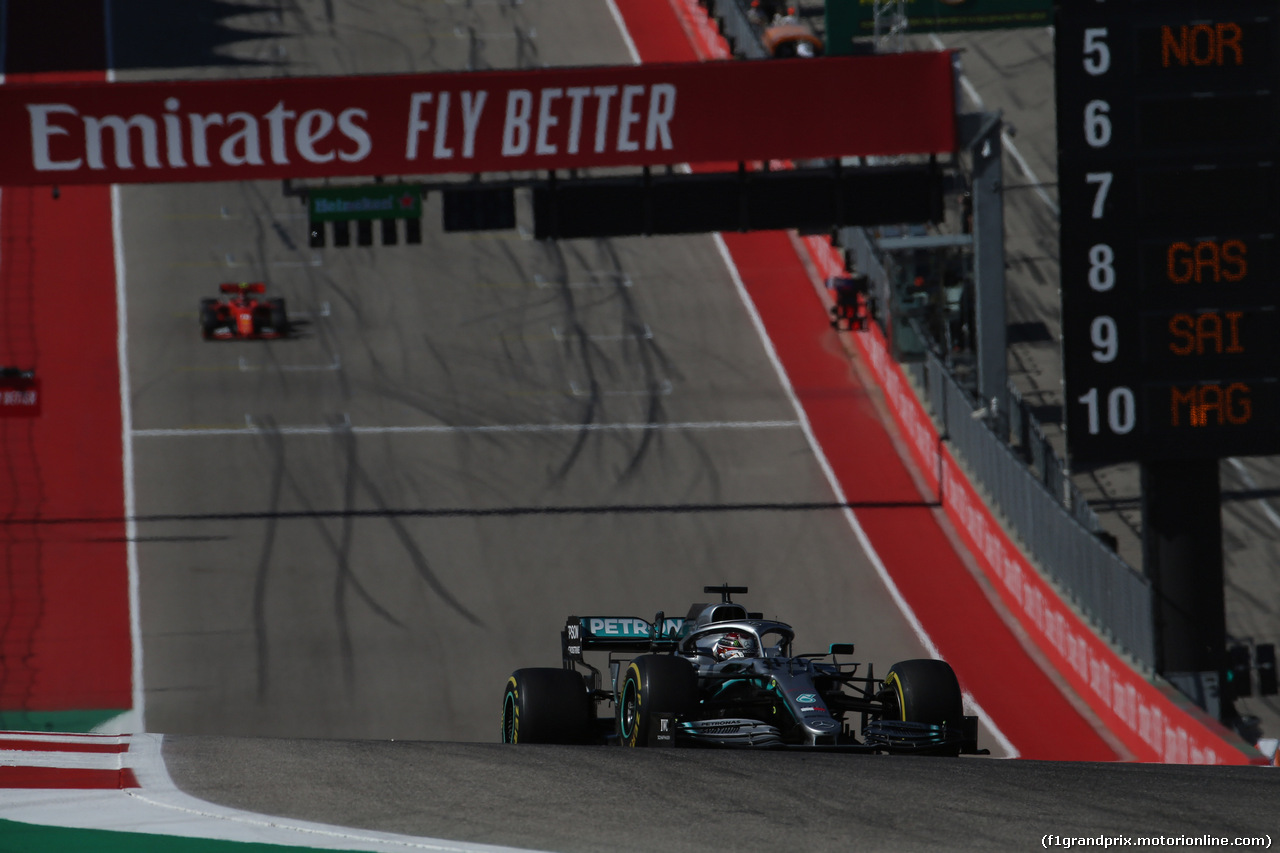 GP USA, 03.11.2019- Gara, Lewis Hamilton (GBR) Mercedes AMG F1 W10 EQ Power