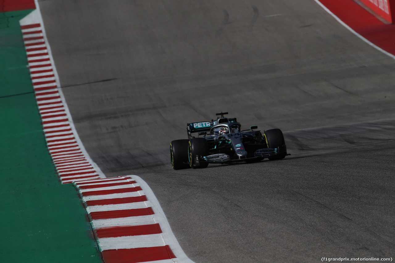 GP USA, 03.11.2019- Gara, Lewis Hamilton (GBR) Mercedes AMG F1 W10 EQ Power