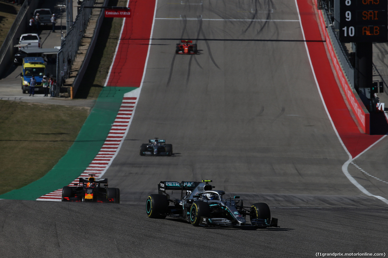 GP USA, 03.11.2019- Gara, Valtteri Bottas (FIN) Mercedes AMG F1 W10 EQ Power