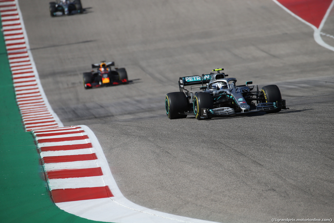 GP USA, 03.11.2019- Gara, Valtteri Bottas (FIN) Mercedes AMG F1 W10 EQ Power