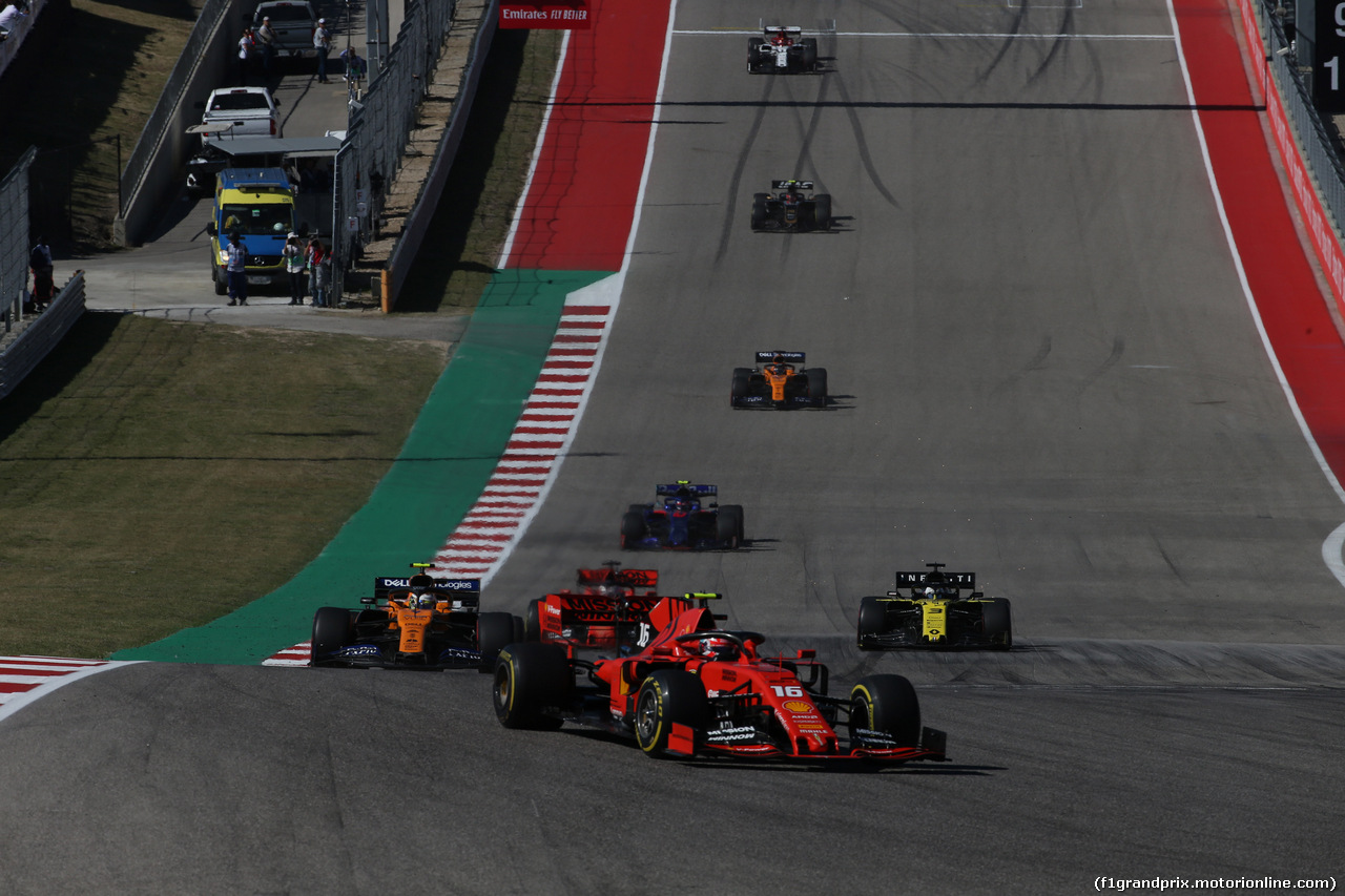 GP USA, 03.11.2019- Gara, Charles Leclerc (MON) Ferrari SF90