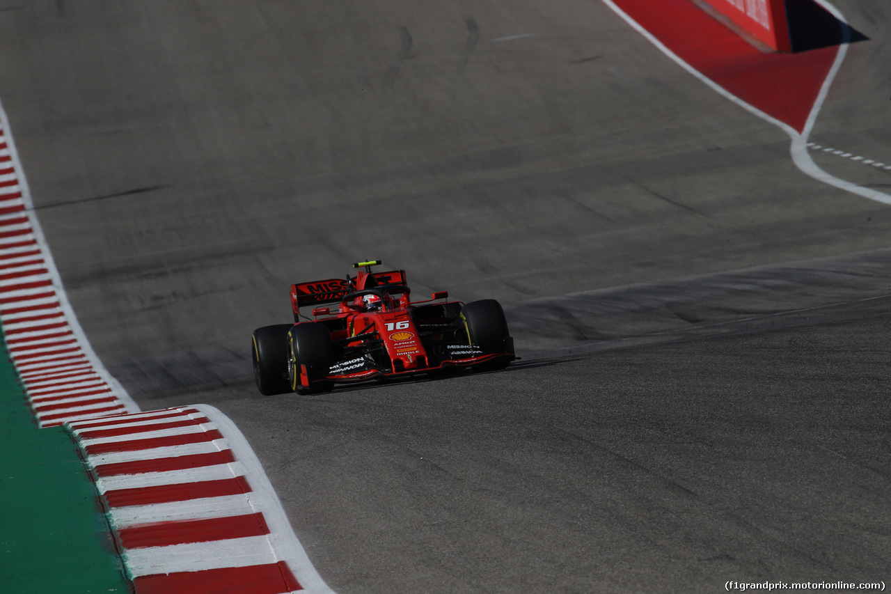 GP USA, 03.11.2019- Gara, Charles Leclerc (MON) Ferrari SF90