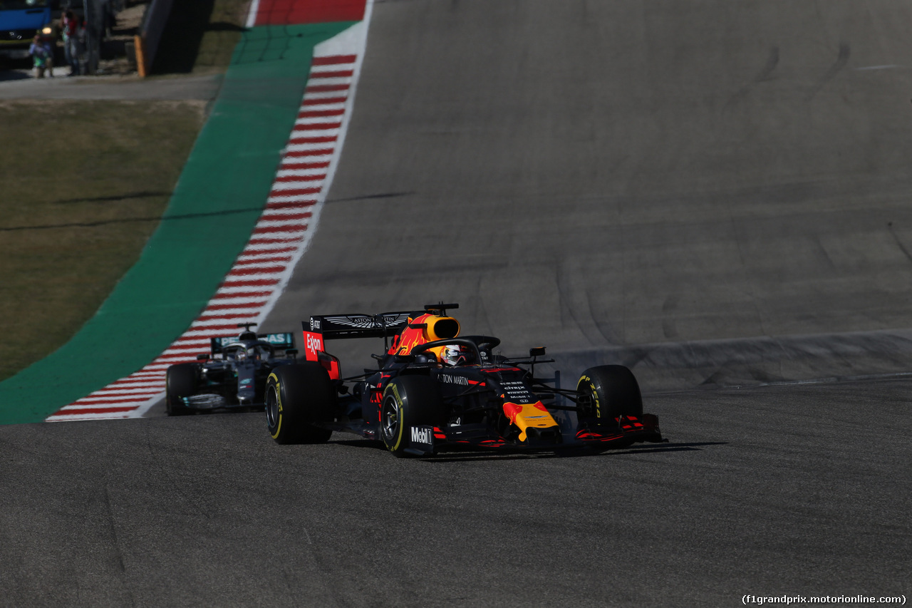 GP USA, 03.11.2019- Gara, Max Verstappen (NED) Red Bull Racing RB15