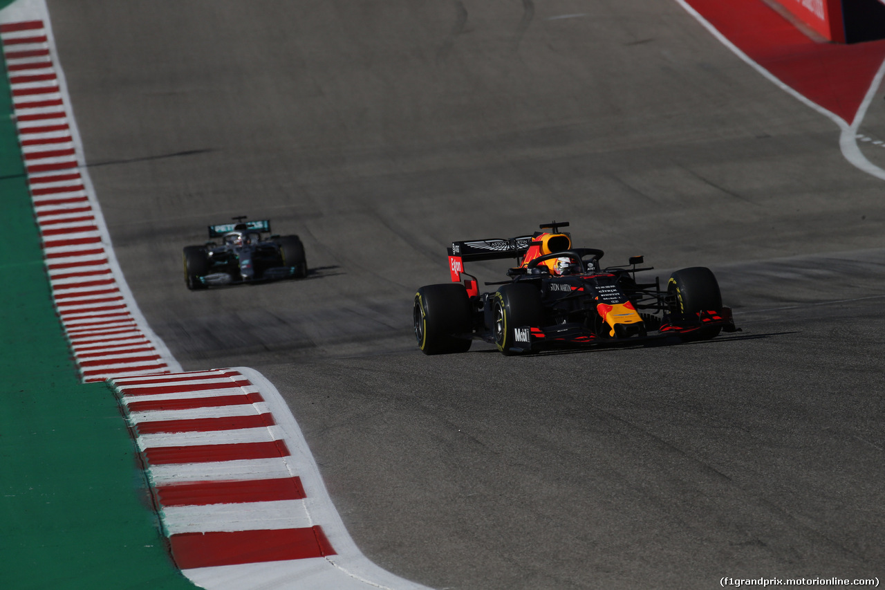 GP USA, 03.11.2019- Gara, Max Verstappen (NED) Red Bull Racing RB15