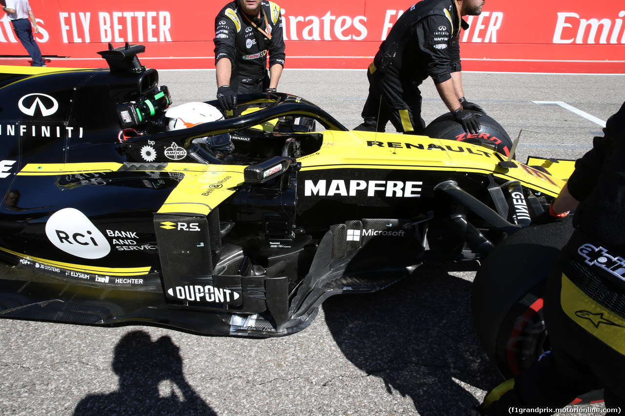 GP USA, 03.11.2019- partenzaing grid,  Daniel Ricciardo (AUS) Renault Sport F1 Team RS19