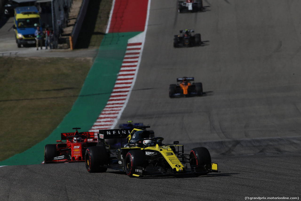 GP USA, 03.11.2019- Gara, Daniel Ricciardo (AUS) Renault Sport F1 Team RS19