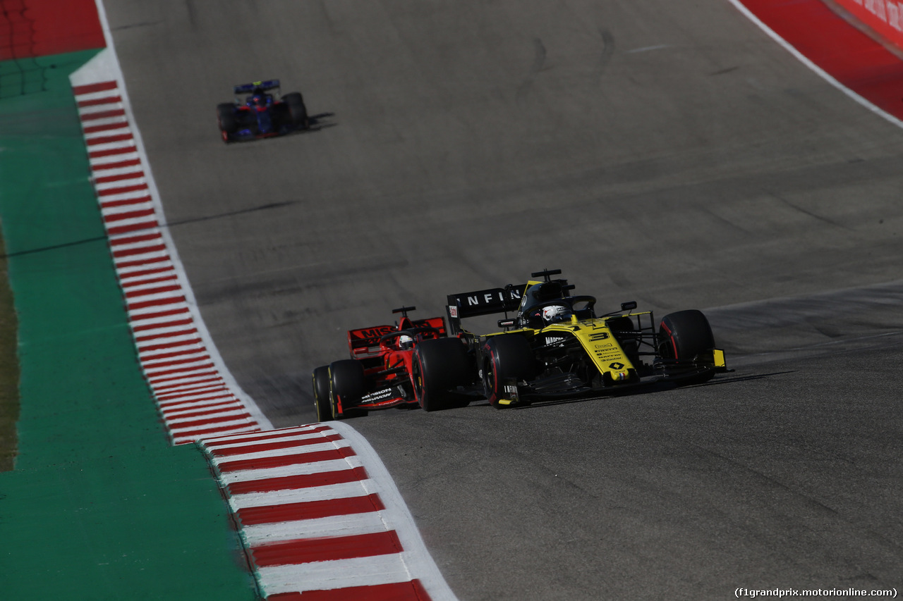 GP USA, 03.11.2019- Gara, Daniel Ricciardo (AUS) Renault Sport F1 Team RS19
