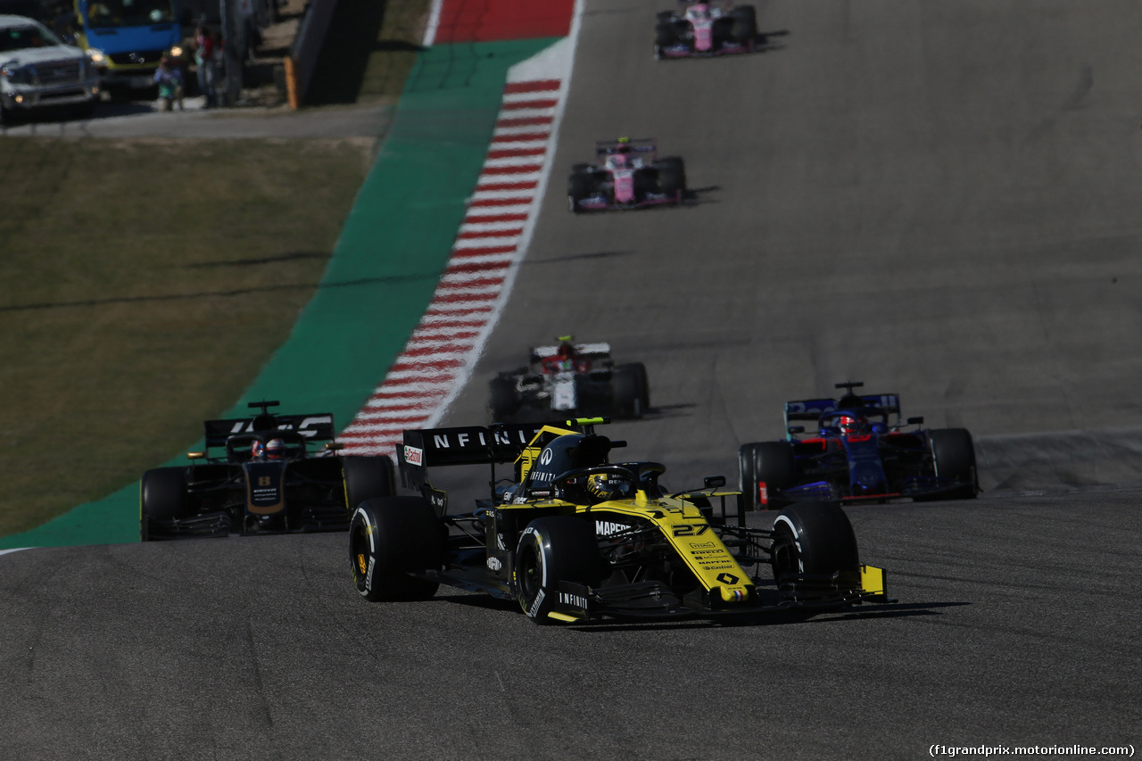 GP USA, 03.11.2019- Gara, Nico Hulkenberg (GER) Renault Sport F1 Team RS19