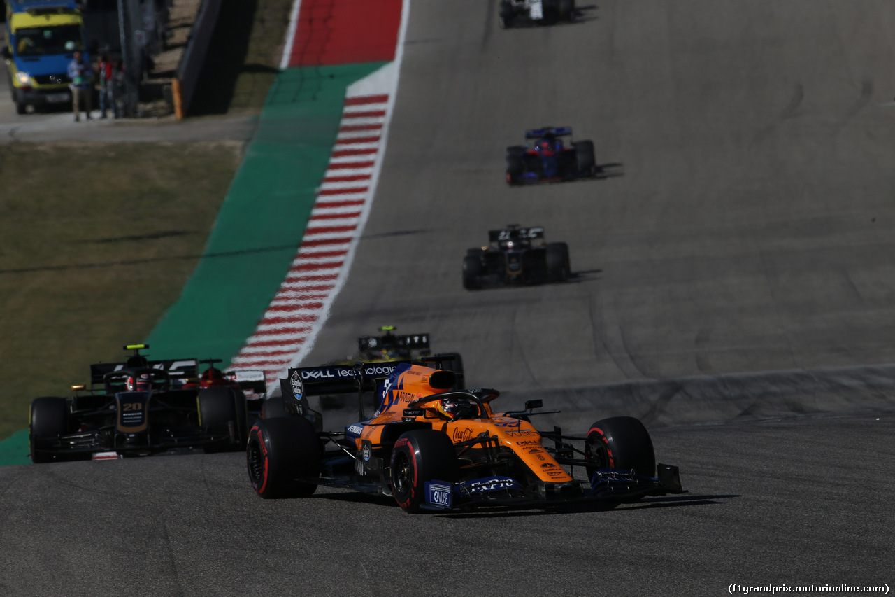 GP USA, 03.11.2019- Gara, Carlos Sainz Jr (ESP) Mclaren F1 Team MCL34