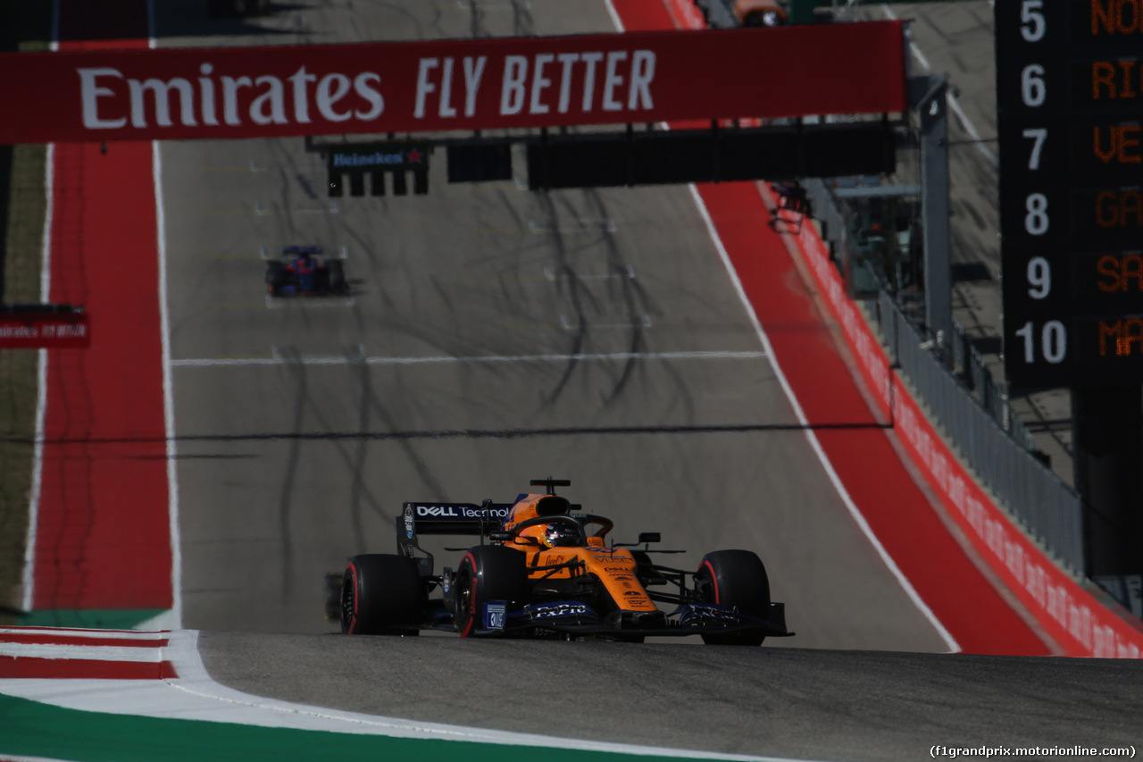 GP USA, 03.11.2019- Gara, Carlos Sainz Jr (ESP) Mclaren F1 Team MCL34