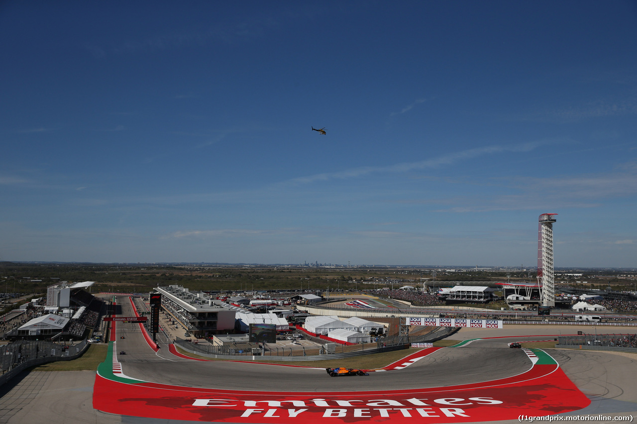 GP USA, 03.11.2019- Gara, Lando Norris (GBR) Mclaren F1 Team MCL34