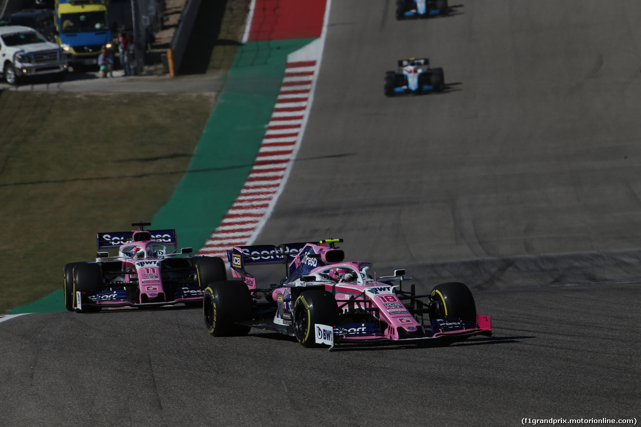 GP USA, 03.11.2019- Gara, Lance Stroll (CDN) Racing Point F1 RP19