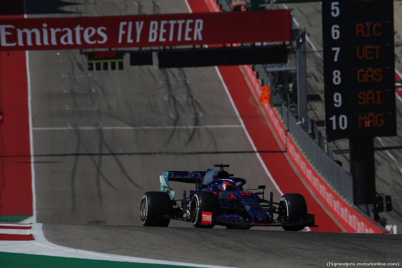 GP USA, 03.11.2019- Gara, Daniil Kvyat (RUS) Scuderia Toro Rosso STR14