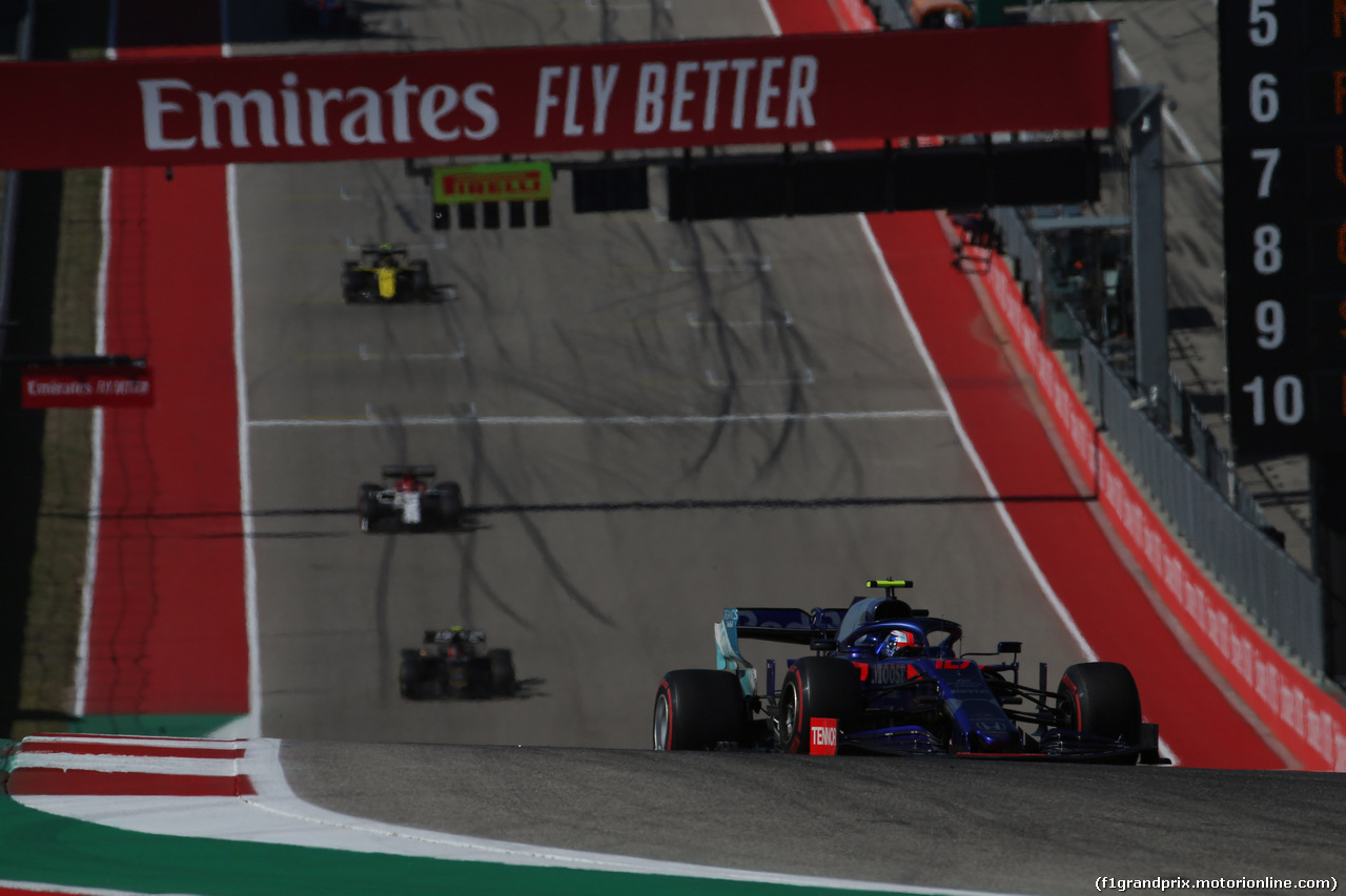 GP USA, 03.11.2019- Gara, Pierre Gasly (FRA) Scuderia Toro Rosso STR14