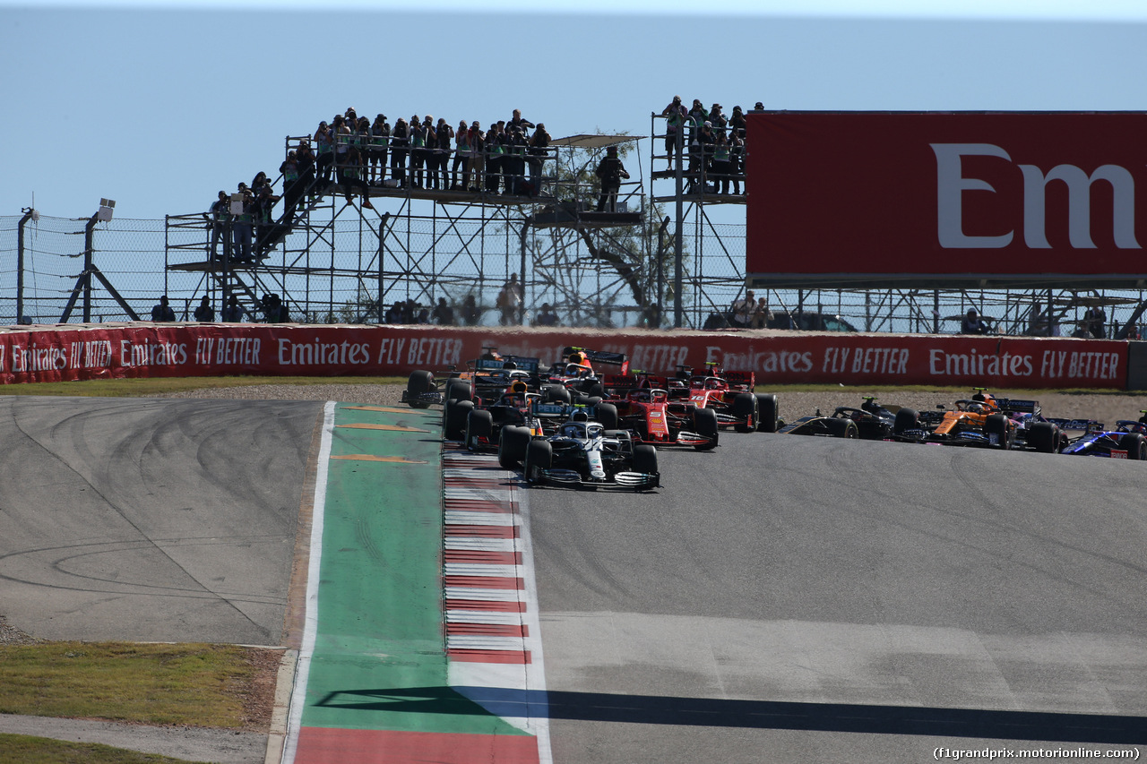 GP USA, 03.11.2019- Gara, Lewis Hamilton (GBR) Mercedes AMG F1 W10 EQ Power