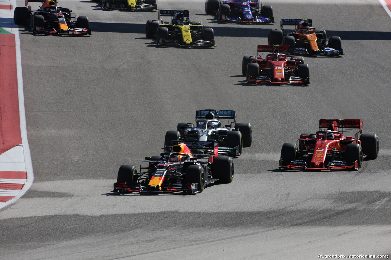 GP USA, 03.11.2019- Gara, Max Verstappen (NED) Red Bull Racing RB15
