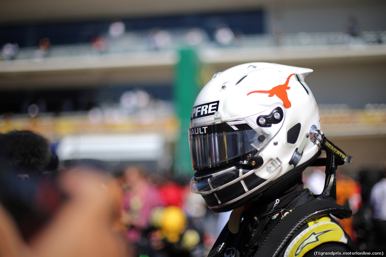 GP USA, 03.11.2019- partenzaing grid,  Daniel Ricciardo (AUS) Renault Sport F1 Team RS19