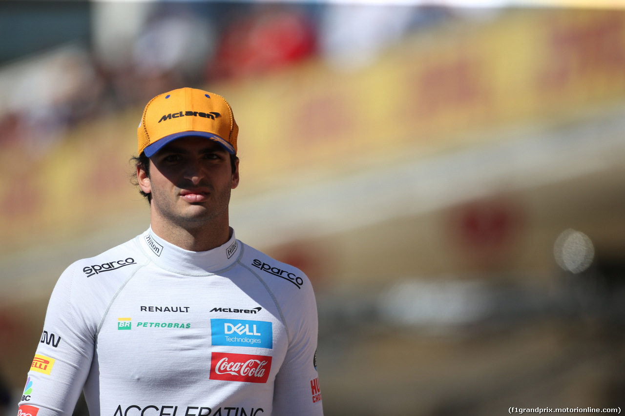 GP USA, 03.11.2019- partenzaing grid,  Carlos Sainz Jr (ESP) Mclaren F1 Team MCL34