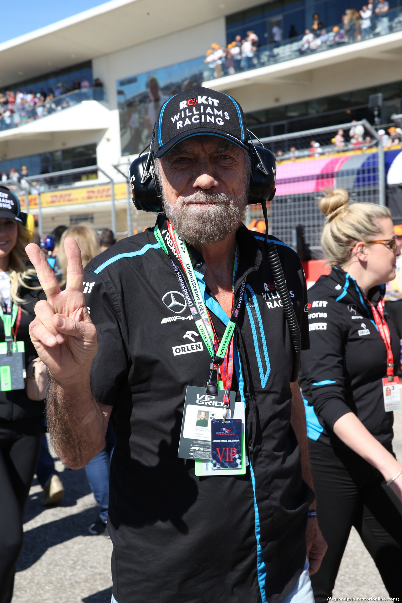 GP USA, 03.11.2019- partenzaing grid, John Paul Dejoria