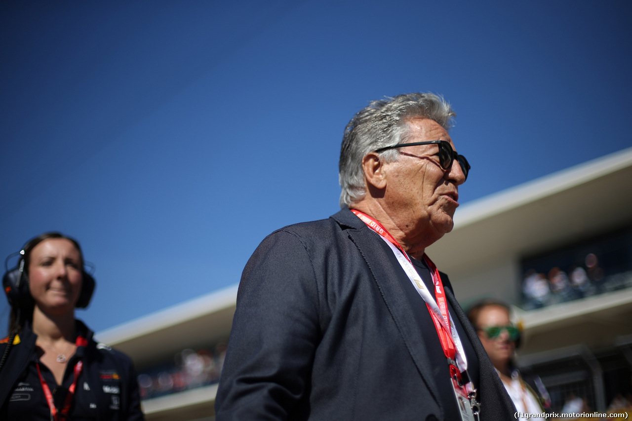 GP USA, 03.11.2019- partenzaing grid, Mario Andretti (USA)