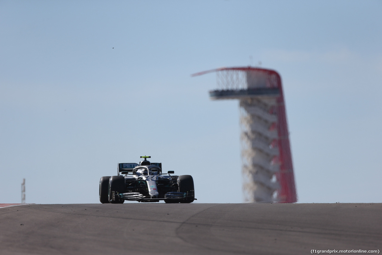 GP USA, 03.11.2019- Gara, Valtteri Bottas (FIN) Mercedes AMG F1 W10 EQ Power