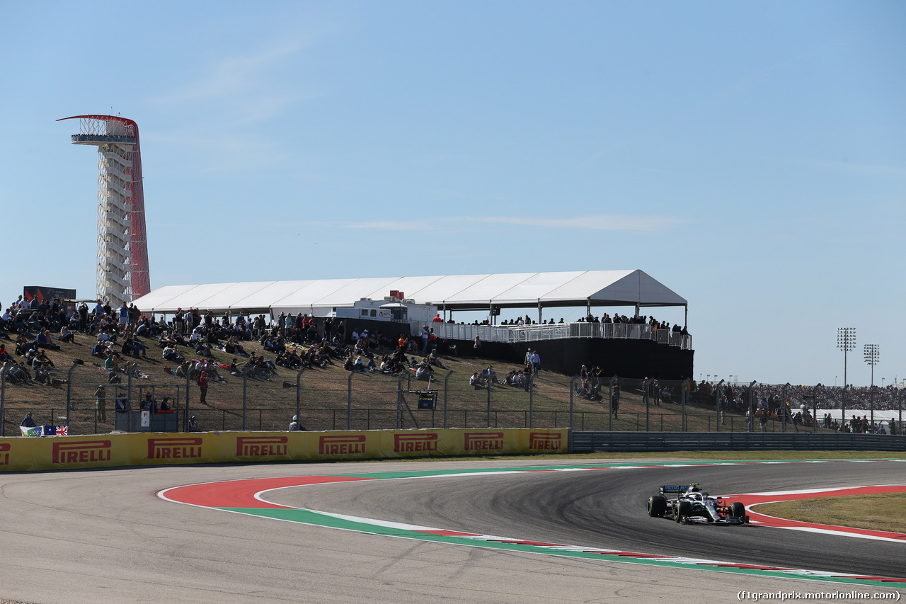GP USA, 03.11.2019- Gara, Valtteri Bottas (FIN) Mercedes AMG F1 W10 EQ Power