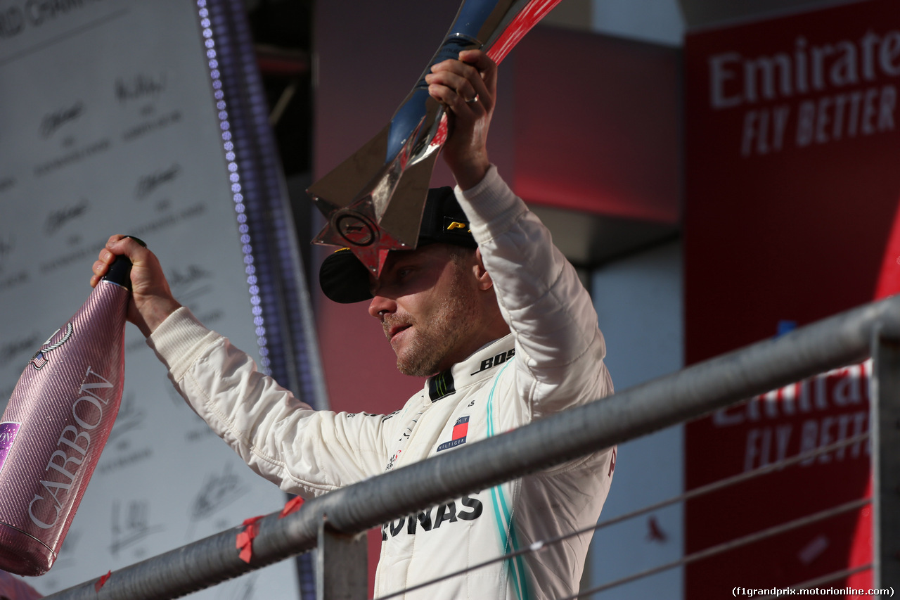 GP USA, 03.11.2019- Podium, winner Valtteri Bottas (FIN) Mercedes AMG F1 W10 EQ Power
