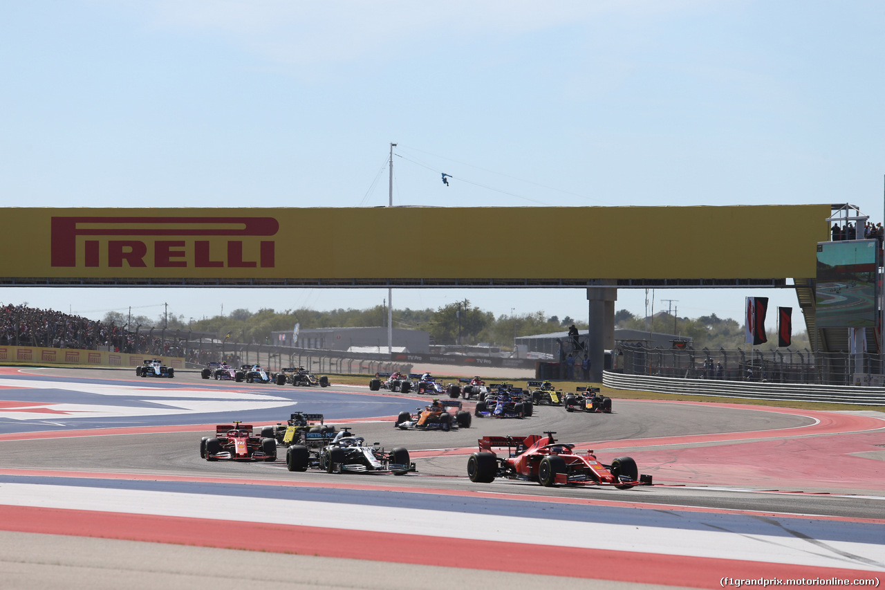 GP USA, 03.11.2019- Gara, Sebastian Vettel (GER) Ferrari SF90