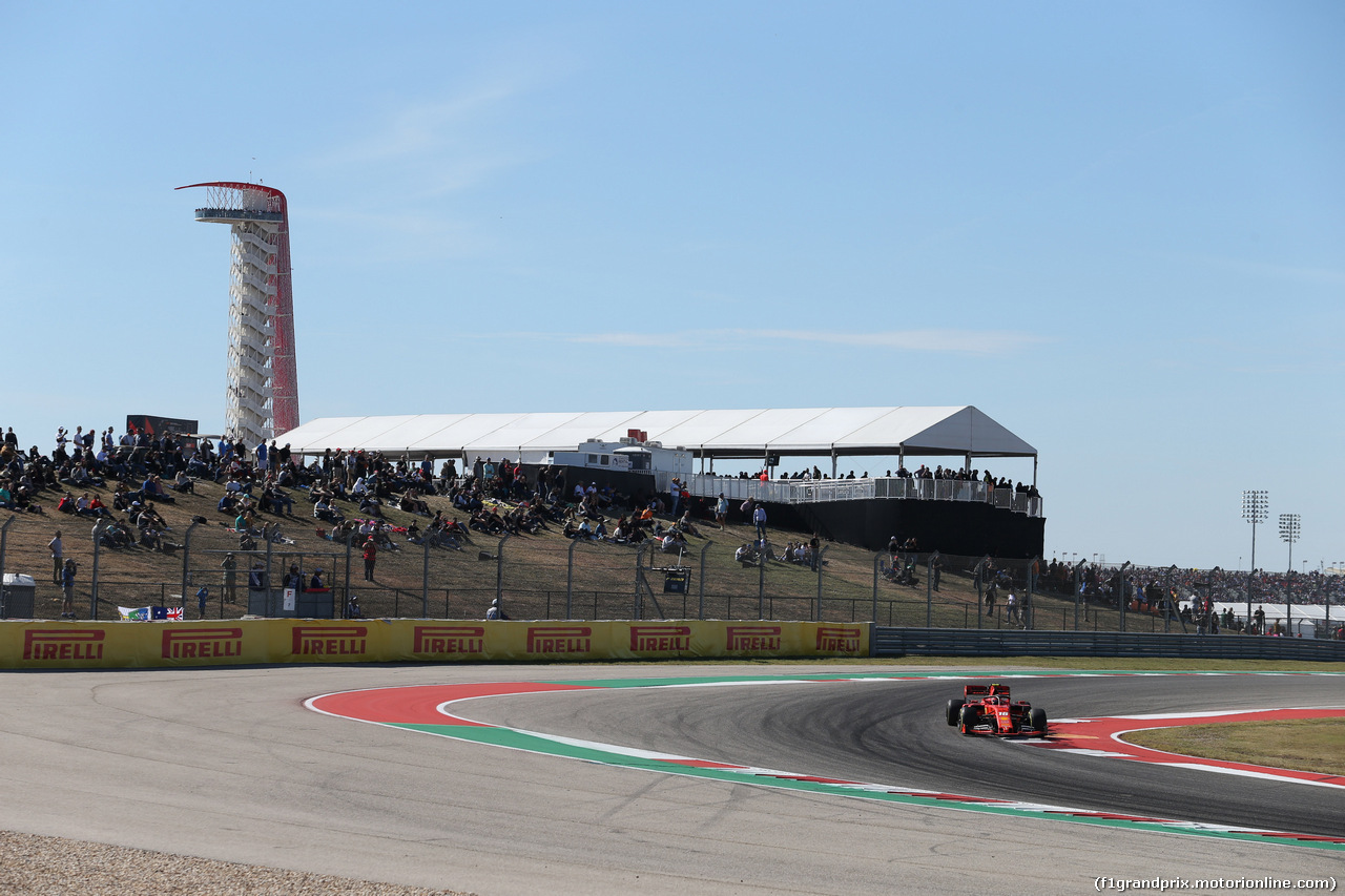 GP USA, 03.11.2019- Gara, Charles Leclerc (MON) Ferrari SF90