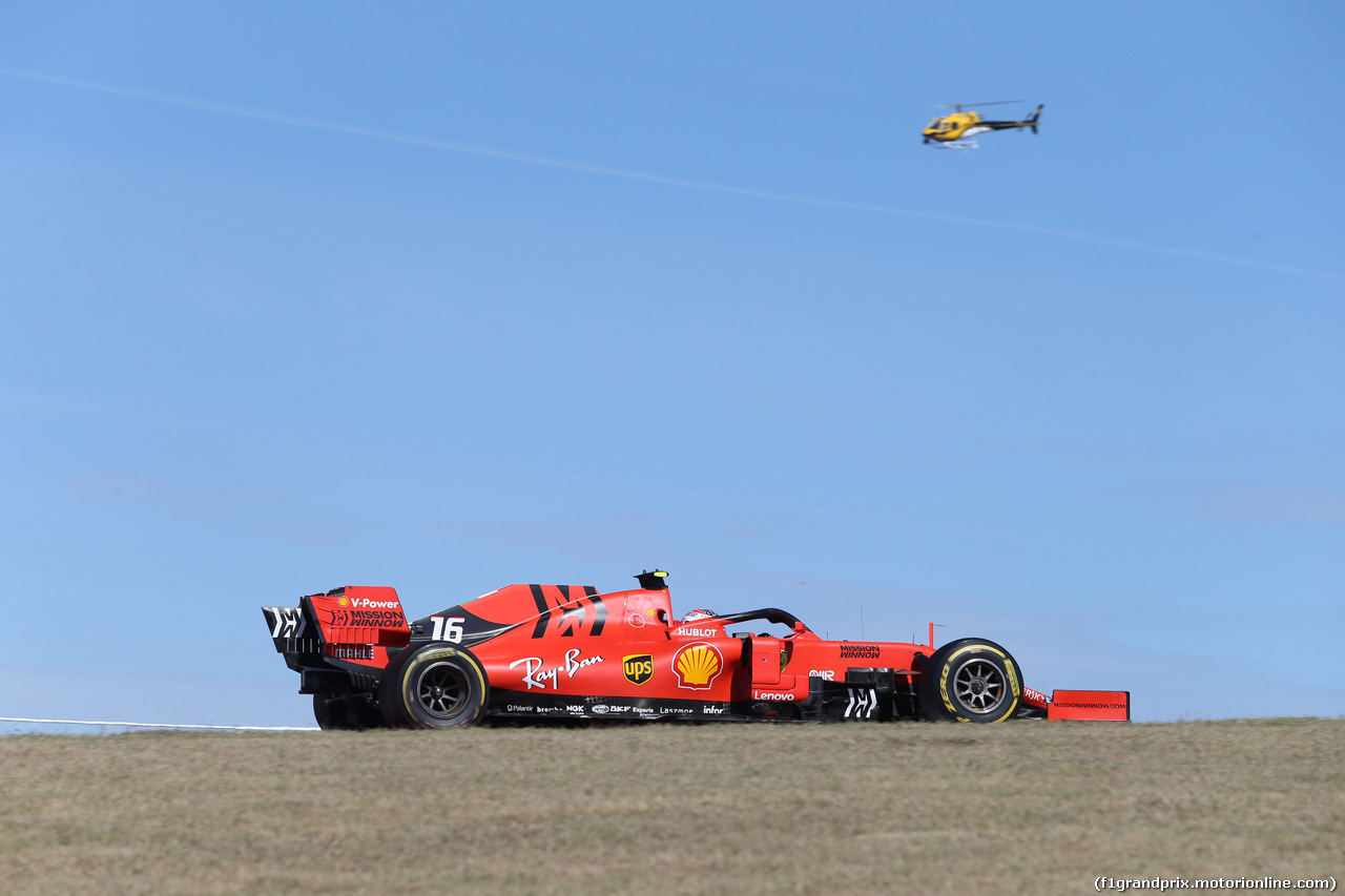 GP USA, 03.11.2019- Gara, Charles Leclerc (MON) Ferrari SF90