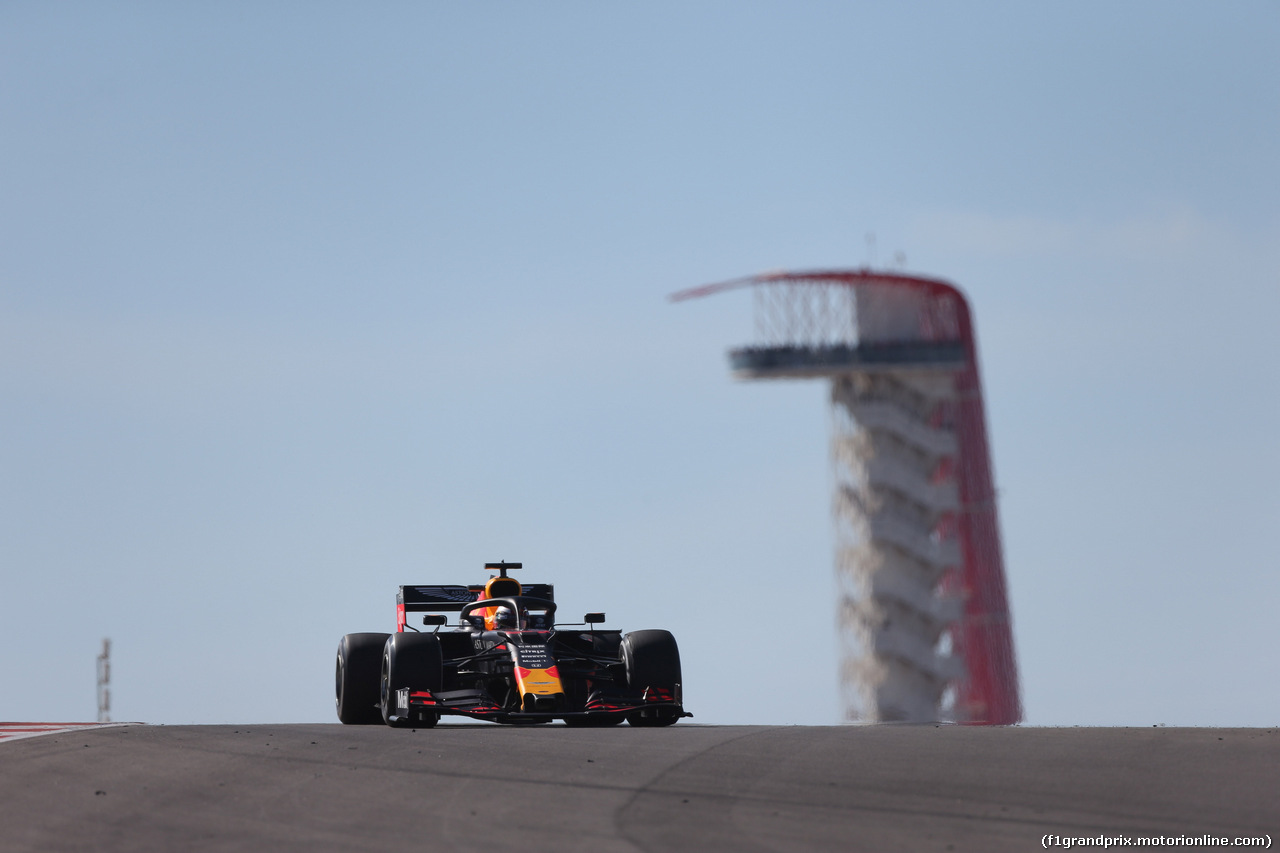 GP USA, 03.11.2019- Gara, Max Verstappen (NED) Red Bull Racing RB15